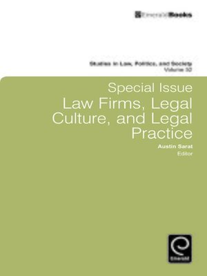 cover image of Studies in Law, Politics, and Society, Volume 52